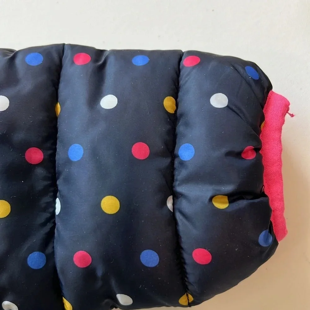Gap - 6-12m, navy polka‎ dot puffer coat, light weight